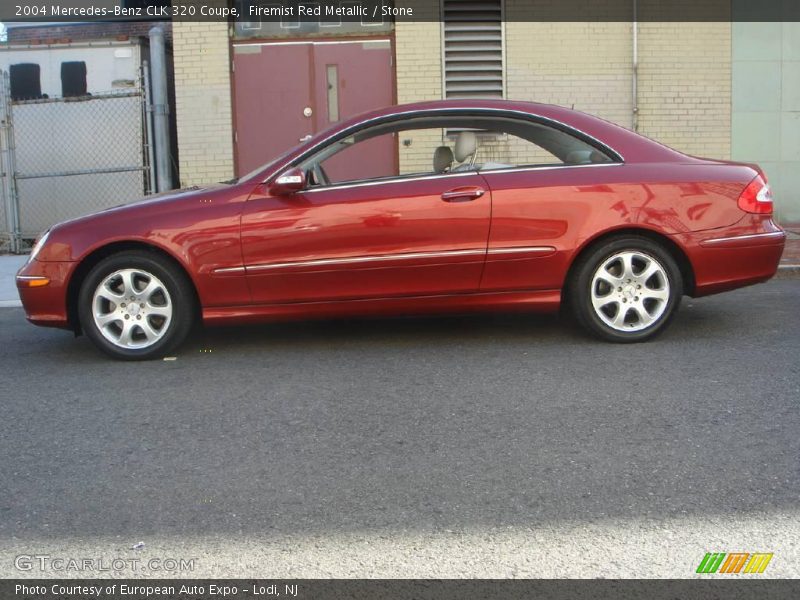 Firemist Red Metallic / Stone 2004 Mercedes-Benz CLK 320 Coupe