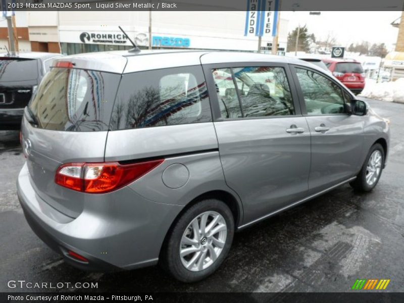 Liquid Silver Metallic / Black 2013 Mazda MAZDA5 Sport