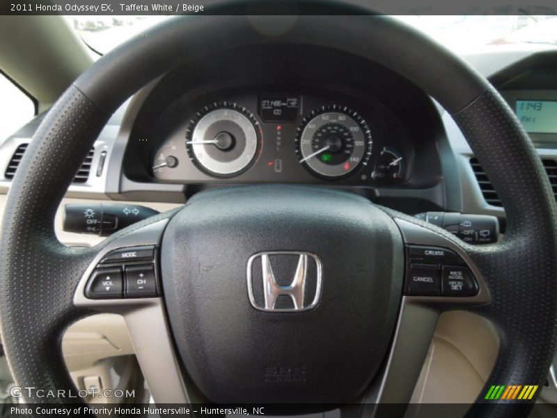 Taffeta White / Beige 2011 Honda Odyssey EX