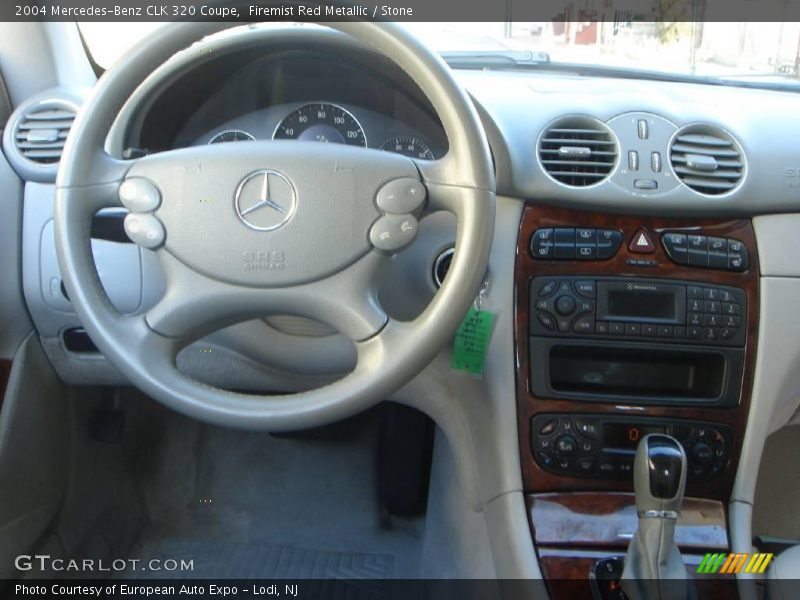 Firemist Red Metallic / Stone 2004 Mercedes-Benz CLK 320 Coupe