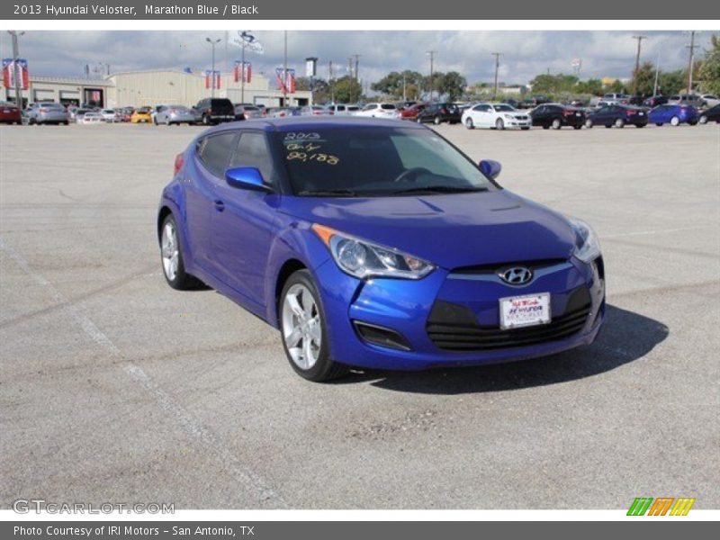 Marathon Blue / Black 2013 Hyundai Veloster