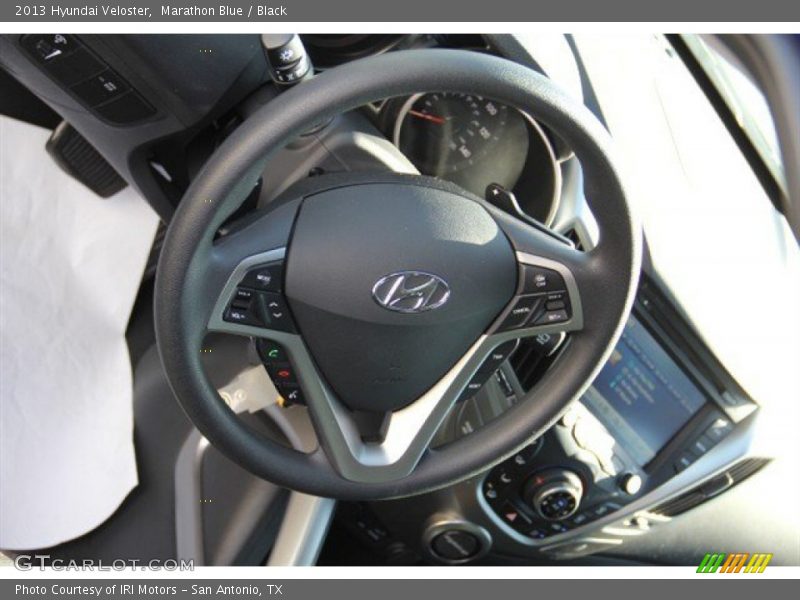 Marathon Blue / Black 2013 Hyundai Veloster