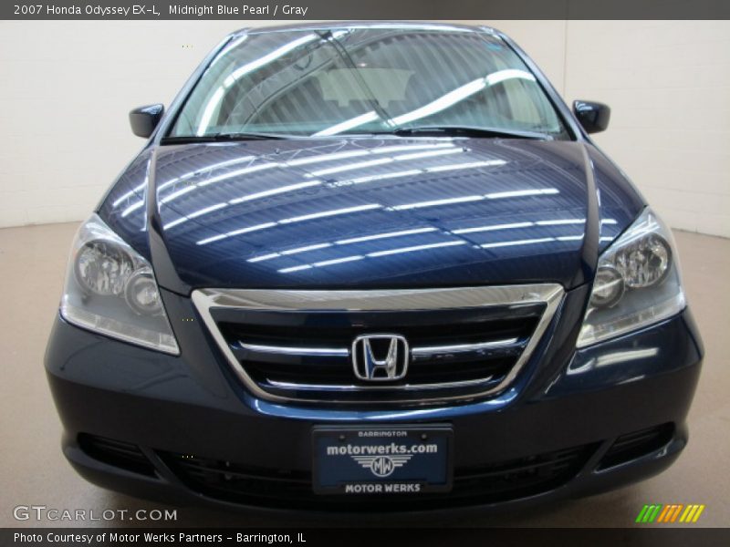 Midnight Blue Pearl / Gray 2007 Honda Odyssey EX-L
