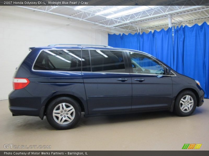 Midnight Blue Pearl / Gray 2007 Honda Odyssey EX-L