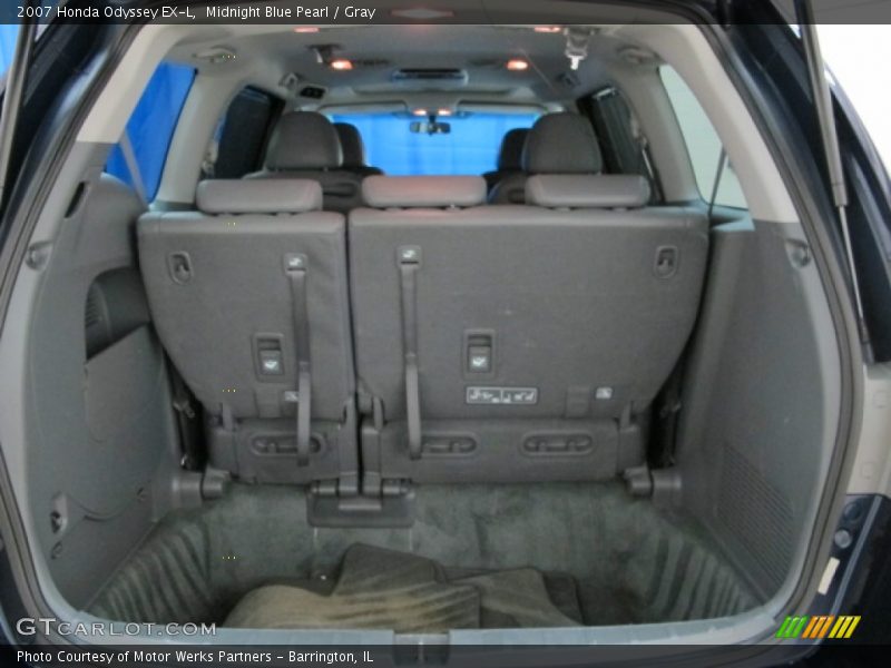 Midnight Blue Pearl / Gray 2007 Honda Odyssey EX-L