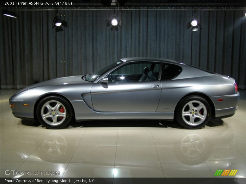 2001 Ferrari 456MGTA, Silver / Blue, Profile - 2001 Ferrari 456M GTA