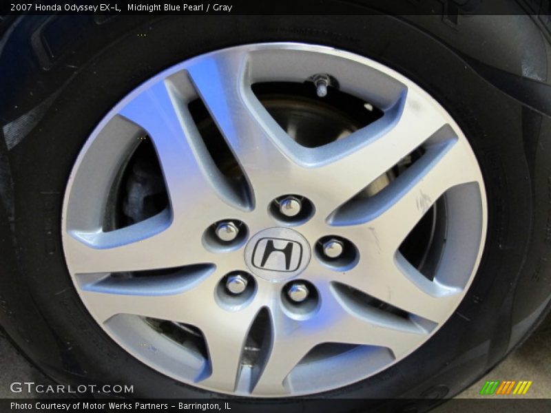 Midnight Blue Pearl / Gray 2007 Honda Odyssey EX-L