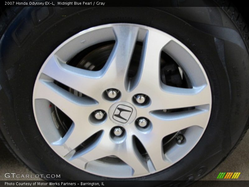Midnight Blue Pearl / Gray 2007 Honda Odyssey EX-L