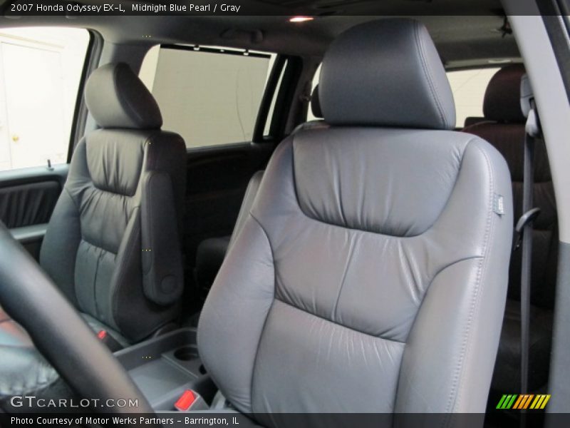 Midnight Blue Pearl / Gray 2007 Honda Odyssey EX-L