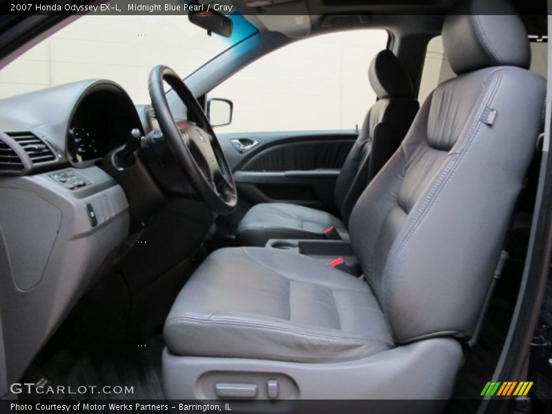 Midnight Blue Pearl / Gray 2007 Honda Odyssey EX-L