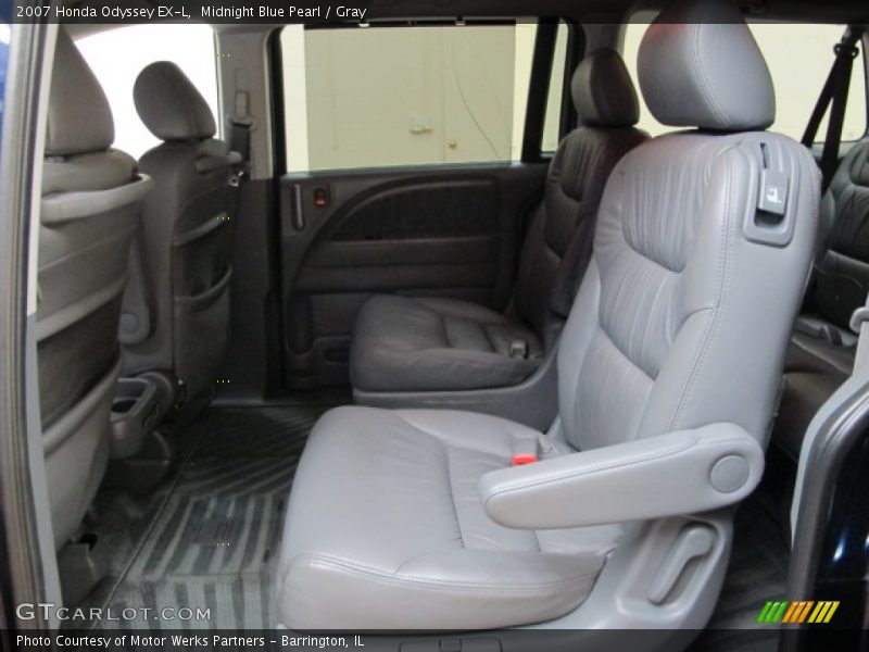 Midnight Blue Pearl / Gray 2007 Honda Odyssey EX-L