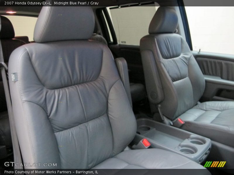 Midnight Blue Pearl / Gray 2007 Honda Odyssey EX-L
