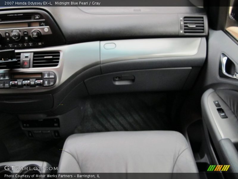 Midnight Blue Pearl / Gray 2007 Honda Odyssey EX-L
