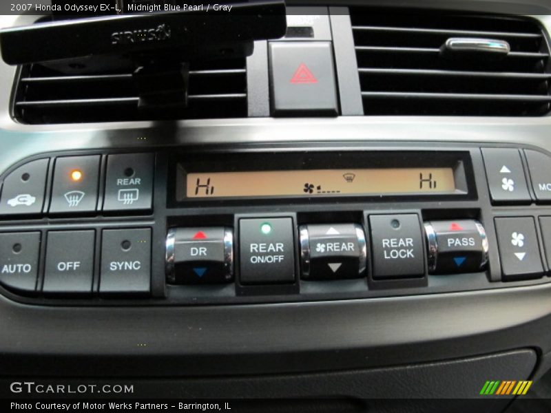 Midnight Blue Pearl / Gray 2007 Honda Odyssey EX-L
