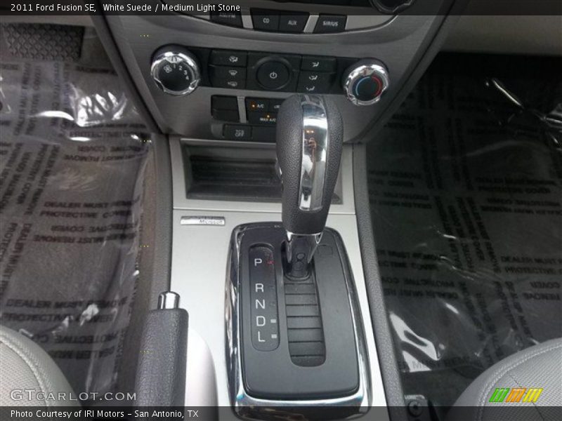 White Suede / Medium Light Stone 2011 Ford Fusion SE
