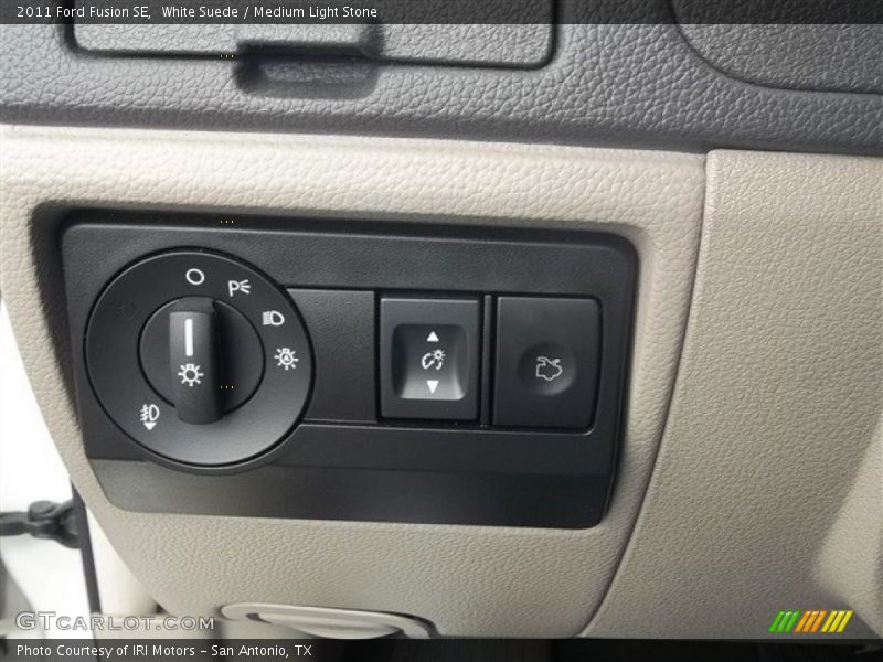 White Suede / Medium Light Stone 2011 Ford Fusion SE