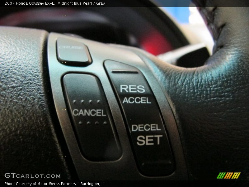 Midnight Blue Pearl / Gray 2007 Honda Odyssey EX-L