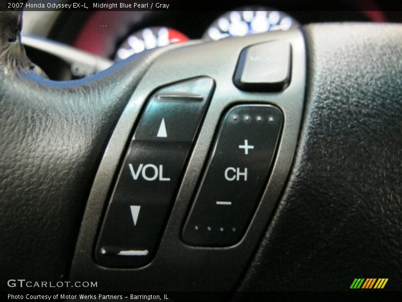 Midnight Blue Pearl / Gray 2007 Honda Odyssey EX-L