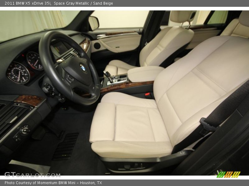 Space Gray Metallic / Sand Beige 2011 BMW X5 xDrive 35i
