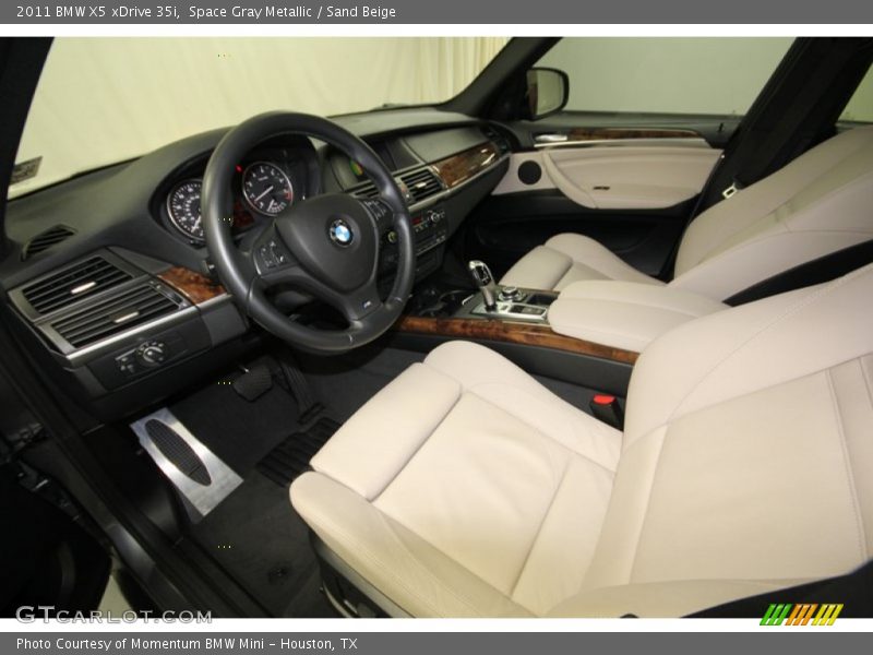 Space Gray Metallic / Sand Beige 2011 BMW X5 xDrive 35i