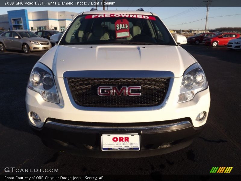White Diamond Tricoat / Light Titanium 2009 GMC Acadia SLT