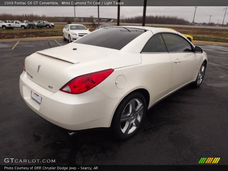 White Diamond Tri Coat / Light Taupe 2009 Pontiac G6 GT Convertible