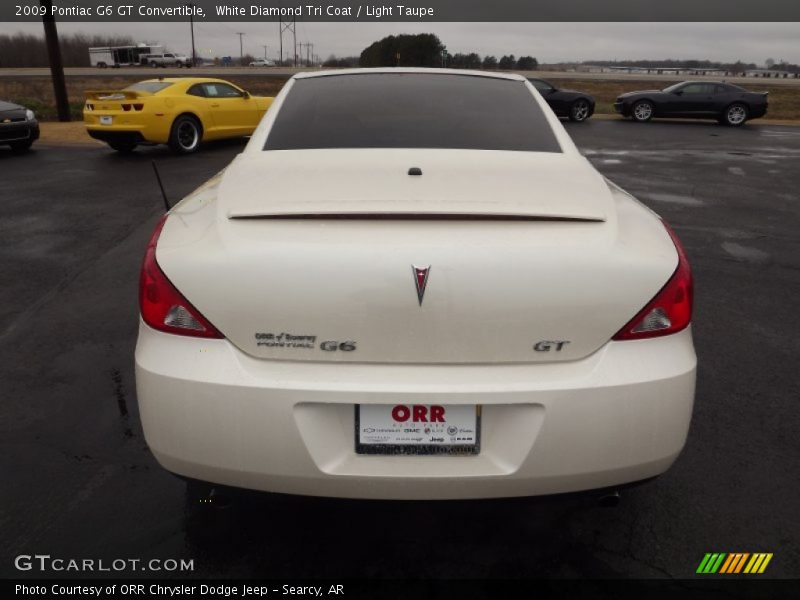 White Diamond Tri Coat / Light Taupe 2009 Pontiac G6 GT Convertible