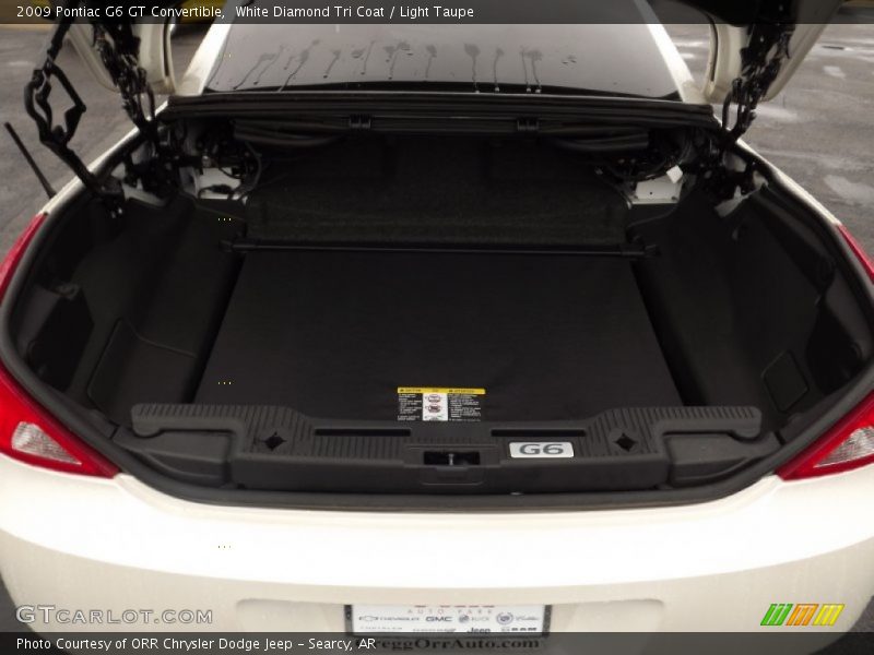 White Diamond Tri Coat / Light Taupe 2009 Pontiac G6 GT Convertible
