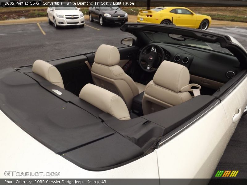 White Diamond Tri Coat / Light Taupe 2009 Pontiac G6 GT Convertible