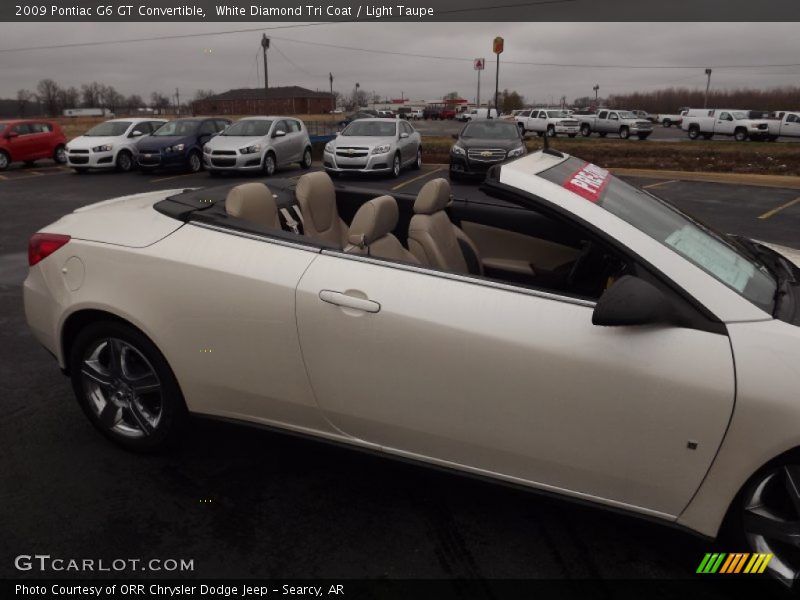 White Diamond Tri Coat / Light Taupe 2009 Pontiac G6 GT Convertible