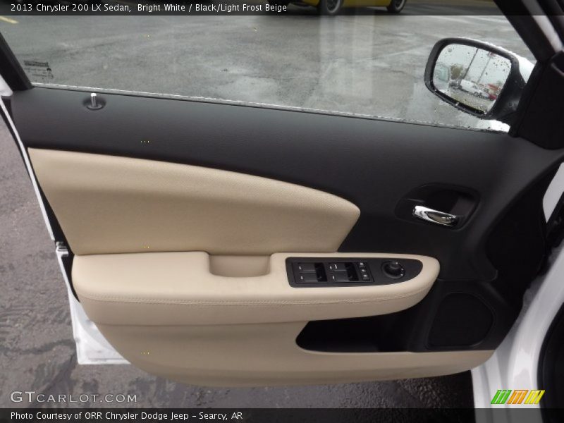 Bright White / Black/Light Frost Beige 2013 Chrysler 200 LX Sedan