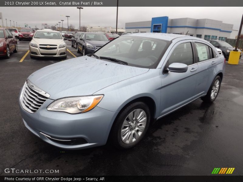 Crystal Blue Pearl / Black 2013 Chrysler 200 LX Sedan