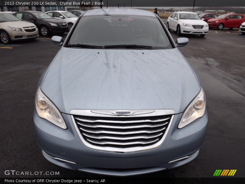 Crystal Blue Pearl / Black 2013 Chrysler 200 LX Sedan