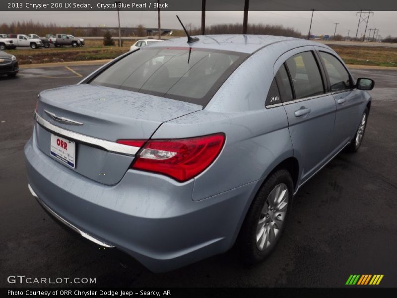 Crystal Blue Pearl / Black 2013 Chrysler 200 LX Sedan