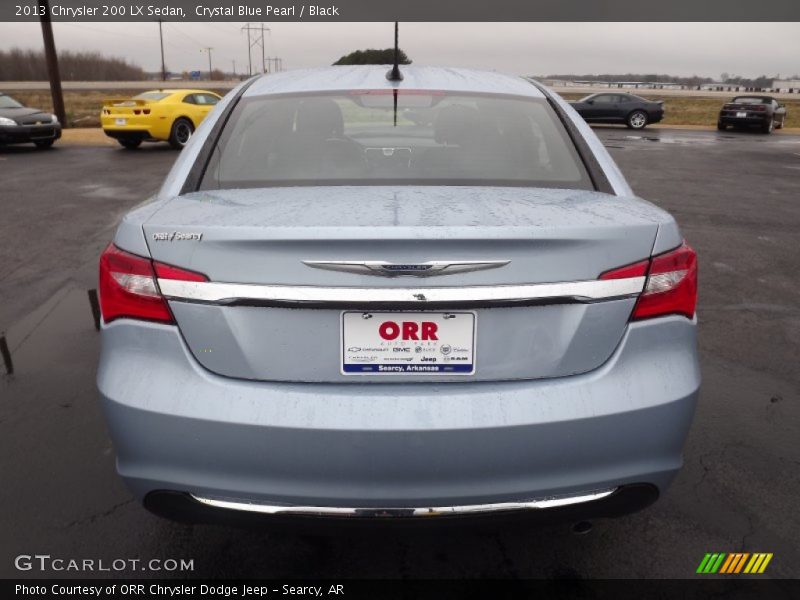 Crystal Blue Pearl / Black 2013 Chrysler 200 LX Sedan