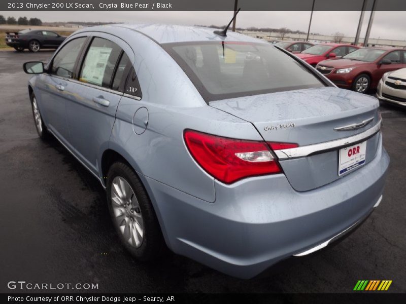 Crystal Blue Pearl / Black 2013 Chrysler 200 LX Sedan