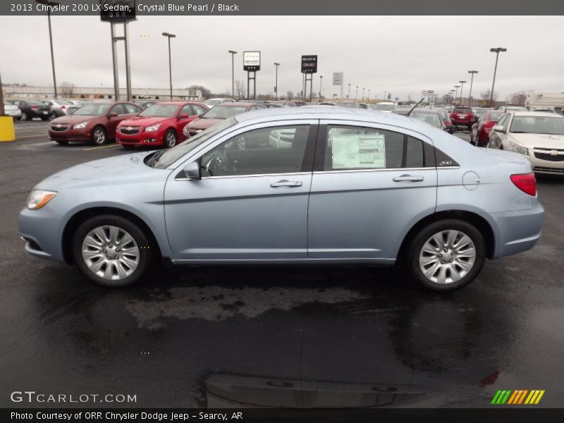 Crystal Blue Pearl / Black 2013 Chrysler 200 LX Sedan
