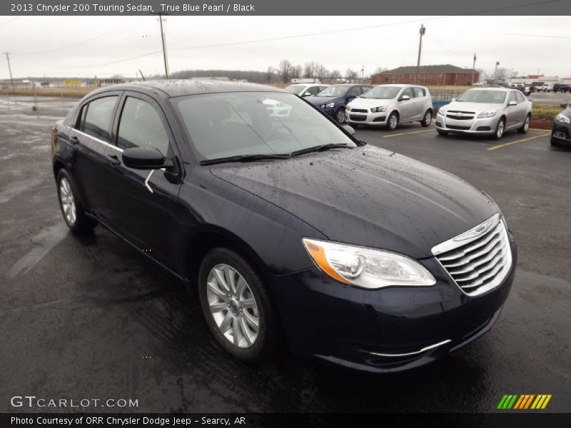 True Blue Pearl / Black 2013 Chrysler 200 Touring Sedan