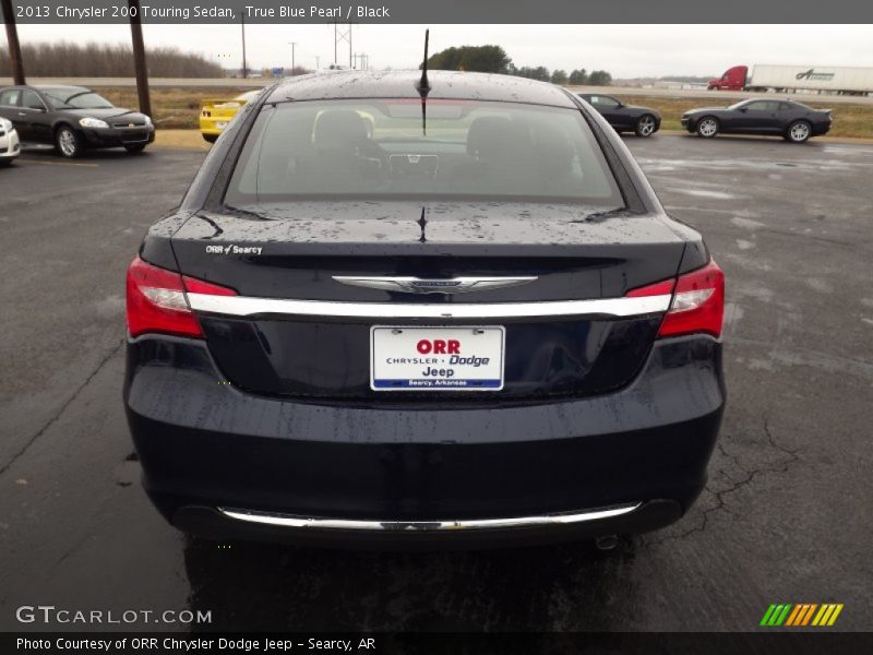 True Blue Pearl / Black 2013 Chrysler 200 Touring Sedan
