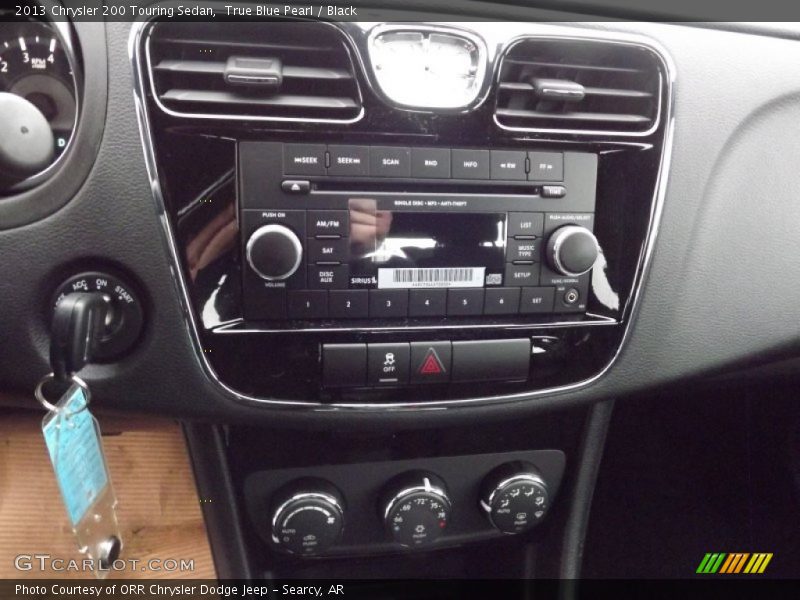 True Blue Pearl / Black 2013 Chrysler 200 Touring Sedan