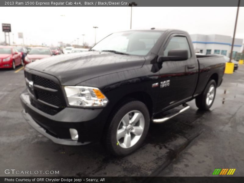 Black / Black/Diesel Gray 2013 Ram 1500 Express Regular Cab 4x4