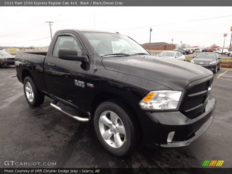 Black / Black/Diesel Gray 2013 Ram 1500 Express Regular Cab 4x4