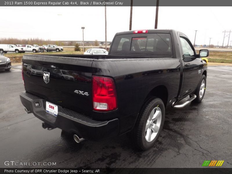 Black / Black/Diesel Gray 2013 Ram 1500 Express Regular Cab 4x4