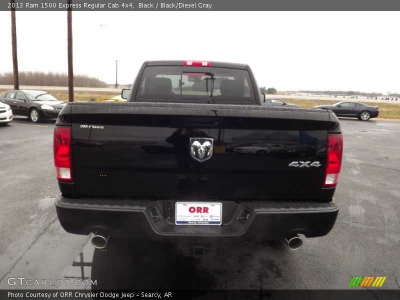Black / Black/Diesel Gray 2013 Ram 1500 Express Regular Cab 4x4