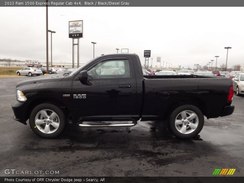 Black / Black/Diesel Gray 2013 Ram 1500 Express Regular Cab 4x4