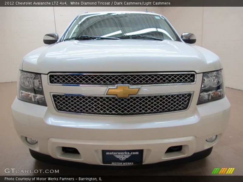White Diamond Tricoat / Dark Cashmere/Light Cashmere 2012 Chevrolet Avalanche LTZ 4x4