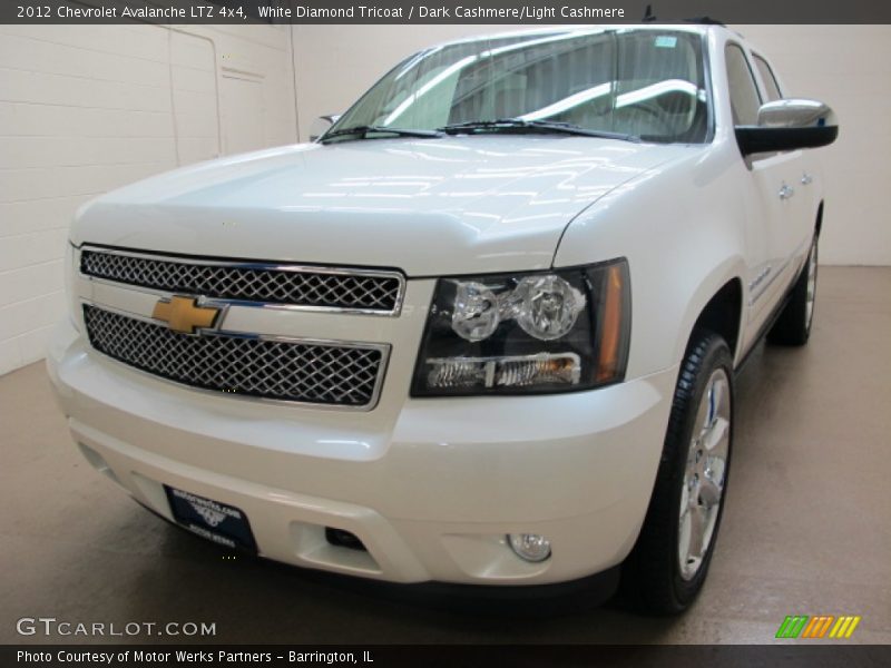 White Diamond Tricoat / Dark Cashmere/Light Cashmere 2012 Chevrolet Avalanche LTZ 4x4
