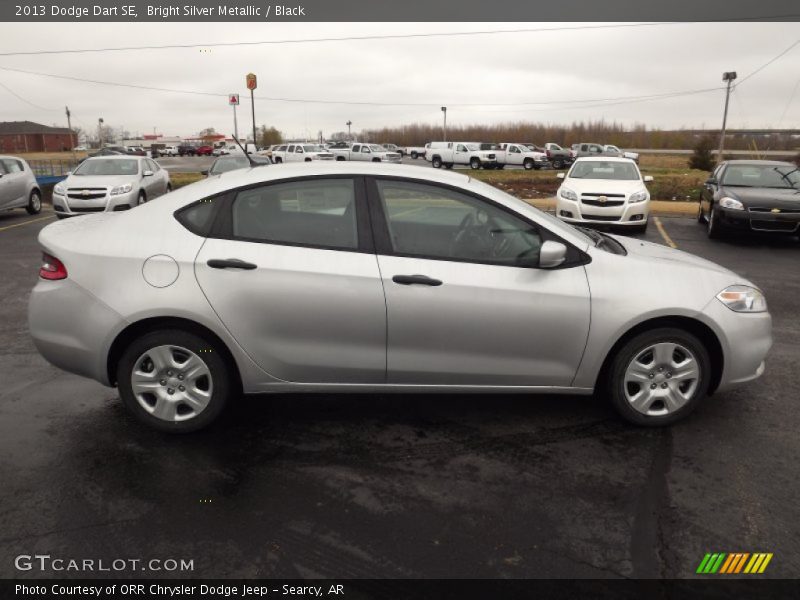 Bright Silver Metallic / Black 2013 Dodge Dart SE