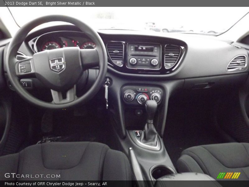 Bright Silver Metallic / Black 2013 Dodge Dart SE