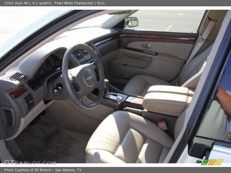  2003 A8 L 4.2 quattro Ecru Interior